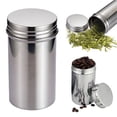 thumbnail image 1 of Clearance Under $4 304 Stainless Steel Airtight Storage Jar, Large Portable Canister for Coffee and Tea in Silver, 1 of 5