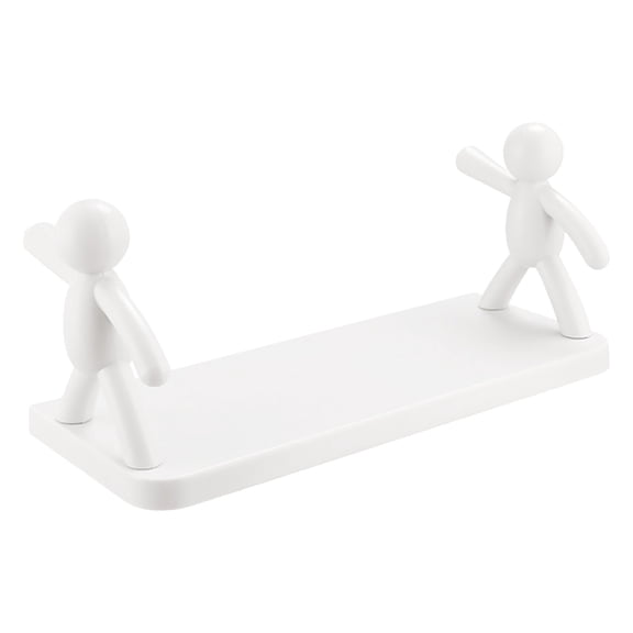 Clearance Under $4.34! 1Pc Wall-Mounted Floating Shelf for Bathroom and Kitchen (One Size, Grey)
