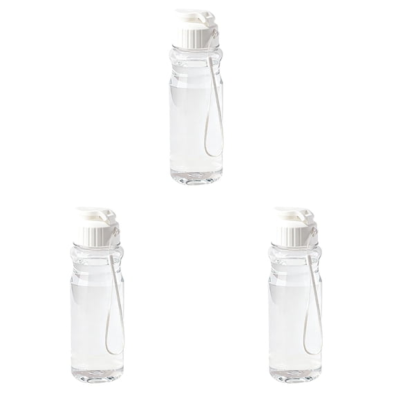 Clearance Under $4.49 Plastic Water Bottle with Hand Strap, Leakproof Reusable Sports Drinking Cup for Gym Travel School Outdoor