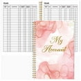 thumbnail image 1 of Clearance Under $4.5, 1 Pack Account Tracker Budget Notebook, Double Wire Binding Ledger Book, Personal Household Expense Savings Planner, 1 of 8