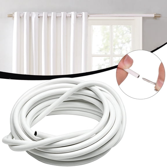 Clearance Under$4.6 Elastic Spring Rope for Curtains, Multipurpose Curtain Accessories, Flexible Strong Tear Elastic String for Roman Roller Blinds, Window Curtain Fixing & DIY Repair Replacement