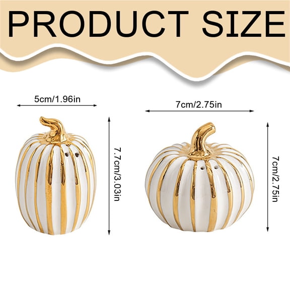 Clearance Under $4.66! 1PC Halloween Pumpkin Shaker Set, Ceramic Seasoning Bottle for Dining Table, Ceramics, (3in, B)