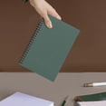 thumbnail image 1 of Clearance Under $4! A5 Horizontal Kraft Paper Coil Notebook 50 Sheets In Dark Green Composition Notebook Notepad, 1 of 5