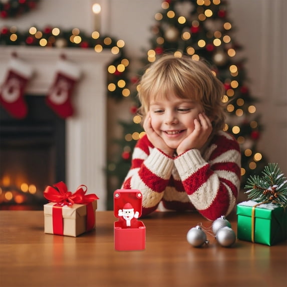 Clearance Under $4 Christmas Surprise Pop-Up Box – 3D Prank Gift Box with Santa, Snowman or Reindeer for Kids, Adults & Festive Holiday Fun