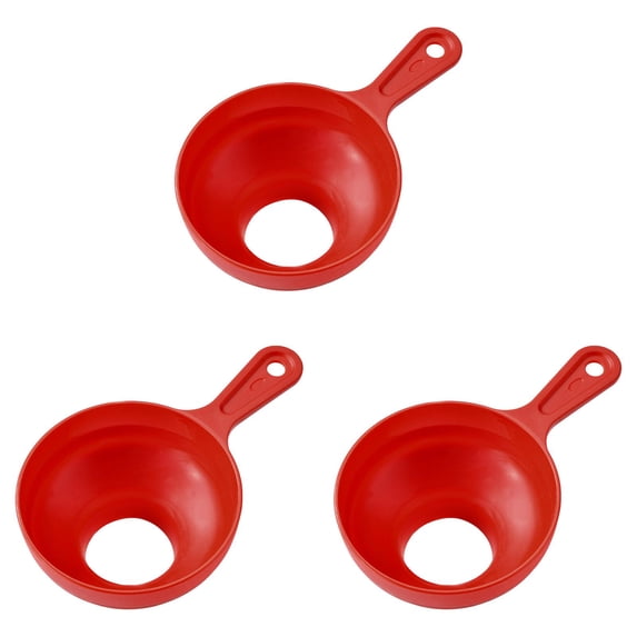 Clearance Under $4 Flexible Collapsible Canning Funnel with Handle for Wide Mouth Jars - 3 Pieces
