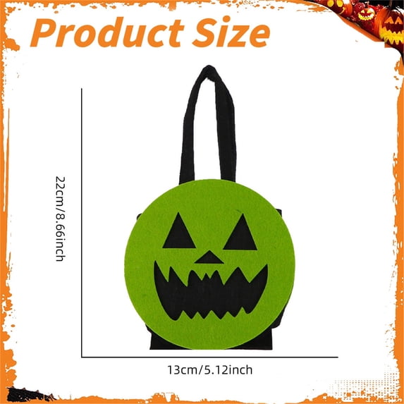Clearance Under $4 Halloween Candy Bags, Reusable Trick or Treat Bags for Kids, Classroom Candy Storage Baskets
