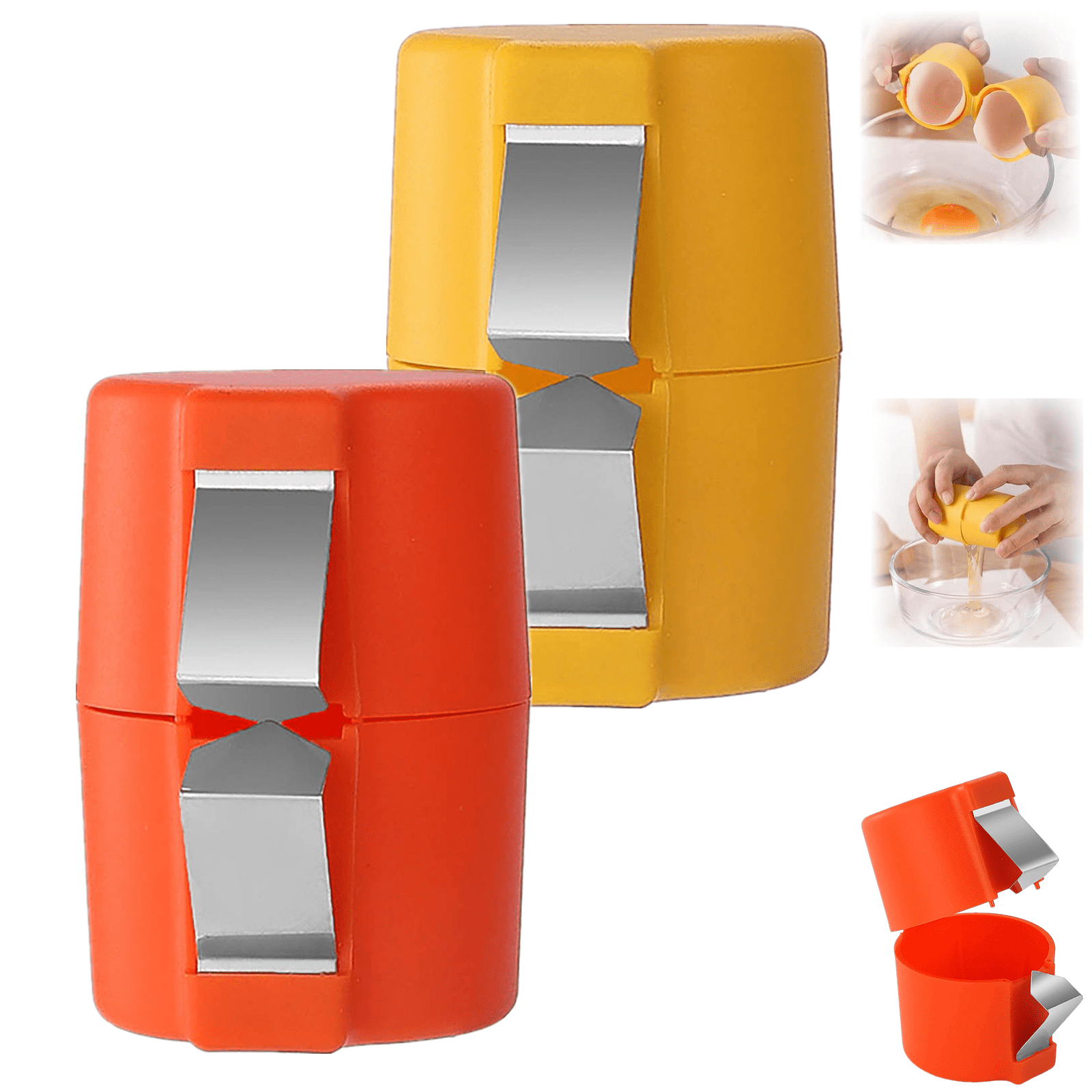 Clearance Under 5.00 Egg Shell Opener, 2025 Upgrade Eggshell Cutter for Raw Eggs, Handheld Egg
