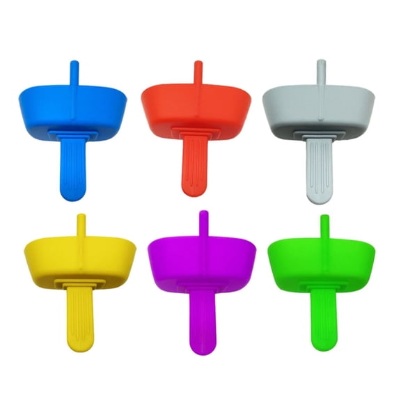 Clearance Under $5.06! 6 Pack Silicone Ice Lolly Holders, Drip-Proof Reusable Popsicle Grips for Kids (Watermelon Red, One Size)