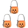 thumbnail image 1 of Clearance Under $5.1! 3 Pack Reusable Embroidered Candy Buckets with Bow, Halloween Trick-or-Treat Bags, 1 of 5