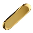 thumbnail image 1 of Clearance Under $5 1Pc Oval Tray Oval Gold Tray For Dessert Table Stand,Stainless Steel (C), 1 of 6