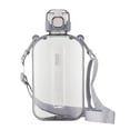 thumbnail image 1 of Clearance Under $5.74! 1Pc 24oz Flat Water Bottle with Strap (One Size, Grey), 1 of 7