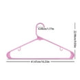 thumbnail image 1 of Clearance Under $5.79! 10PCS Plastic Hangers, Durable Clothes Hangers with Hooks for Ties & Belts, Iron, for Closet & Wardrobe, (One Size, Pink), 1 of 3