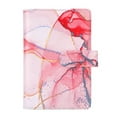 thumbnail image 1 of Clearance Under $5.84! 1PC A6 6-Ring Planner Cover, PU Leather Refillable Budget Notebook for Loose Leaf Paper, PU, for Home & Office, (A6, Pink), 1 of 5