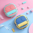 thumbnail image 1 of Clearance Under $5.89 Stainless Steel Insulated Lunch Box for Kids, 550ml Leakproof Bento with Spoon, 1 of 5