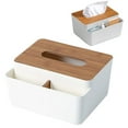 thumbnail image 1 of Clearance Under $5.99 Tissue Box Cover, Rectangular Plastic Tissue Holder with Storage for Bathroom, Living Room, and Kitchen, 1 of 5