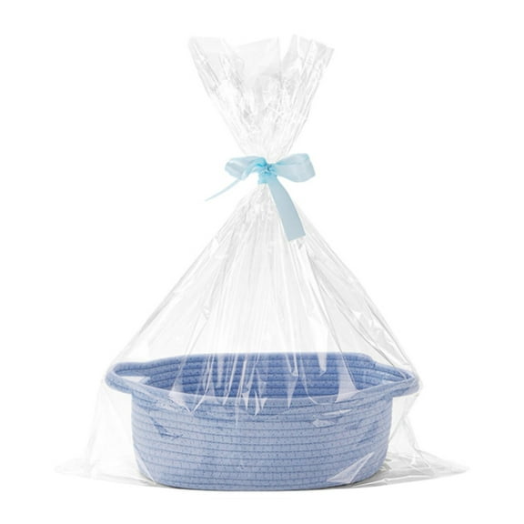 Clearance Under 5$ Aonity Decorative Empty Gift Basket Storage Basket Blue, Home Textile Storage, Storage Case