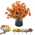 thumbnail image 1 of Clearance Under $5 Artificial Fall Mums Outdoor Weatherproof Garden Porch Home Autumn Decor,1PC,Orange, 1 of 9