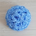 thumbnail image 1 of Clearance Under $5 Artificial Flower Ball 13cm Realistic Wedding Home Garden Vase Centerpiece Decor,1PC,Blue, 1 of 6