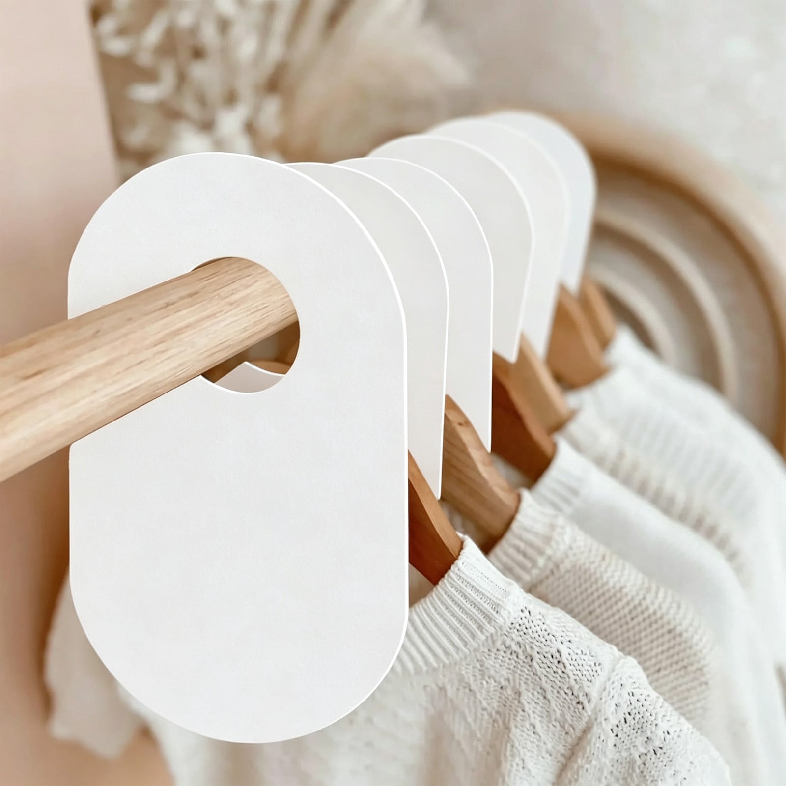 Garment Clothes Rack Clearance Under $5 | Blank Clothing Rack Dividers Writeable Garment ...