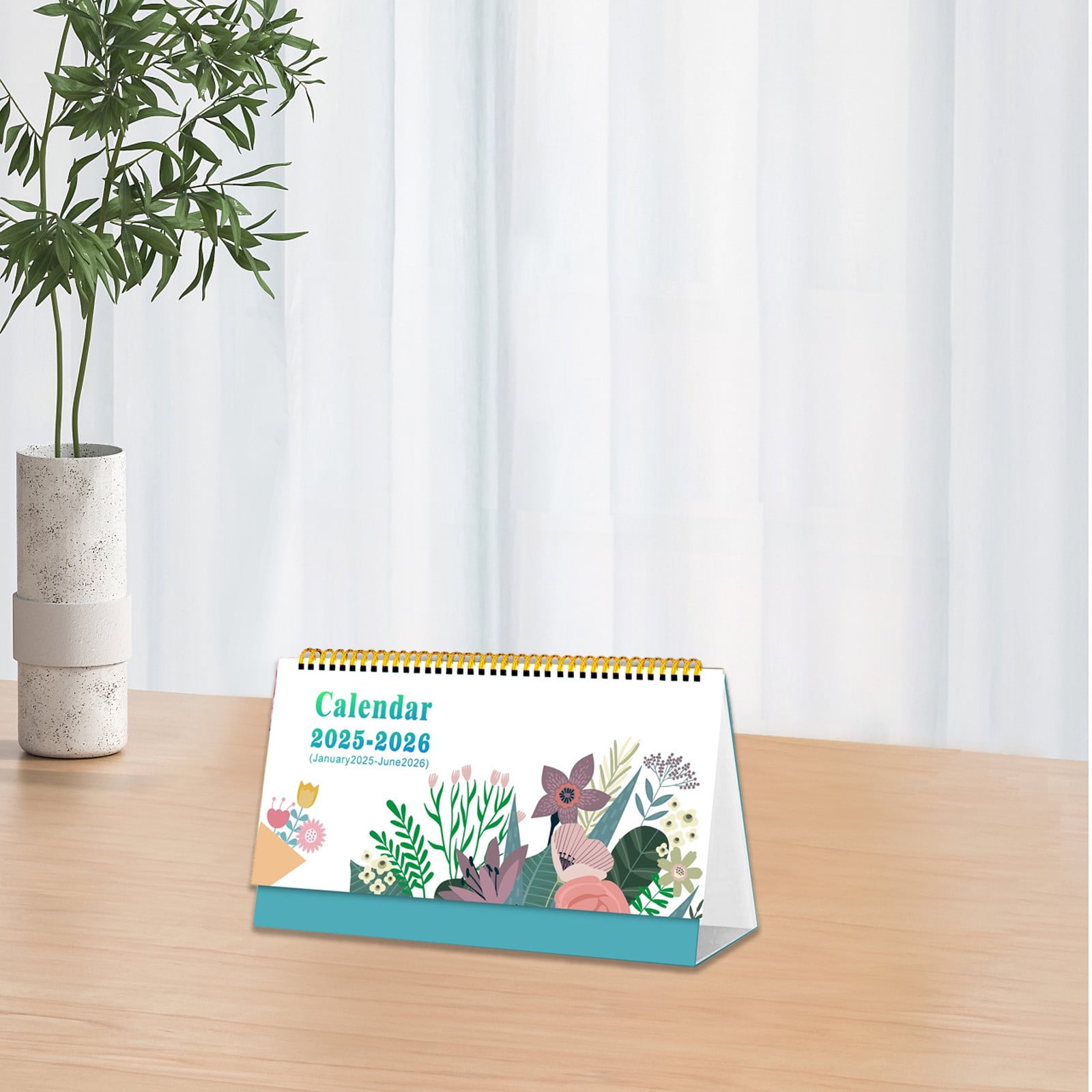 Clearance Under 5 Boovnll Desk Calendar 2025, 18 Months Calendar, Runs