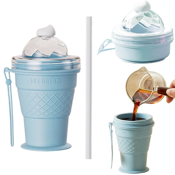Clearance Under $5 Collapsible Ice Ball Cup Foldable Ice Ball Cup Plastic For Home Bartending Rocks Cocktail Night Ice Blue (1Pc)