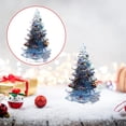 thumbnail image 1 of Clearance Under $5 Crystal Christmas Tree Figurine 3.5in Resin Aquamarine Holiday Desktop Decor with Gift Box, 1 of 6