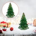thumbnail image 1 of Clearance Under $5 Crystal Christmas Tree Figurine 3.5in Resin Aquamarine Holiday Gift Box Decor, 1 of 1