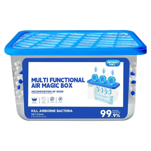 Clearance Under $5 Dehumidifier Moisture Absorber Gel For Closet Moisture Control,Plastic Blue (1 Box)