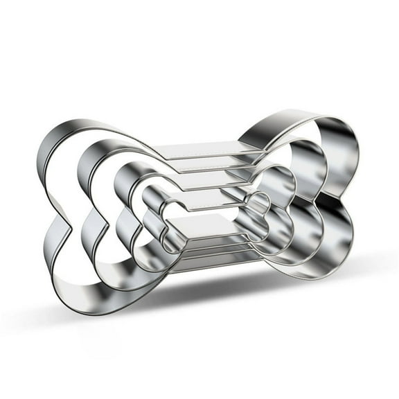Clearance Under $5 Dog Bone Four Stainless Cookie Dog Dog Footprint Set Baking Cake Cookie Cutting