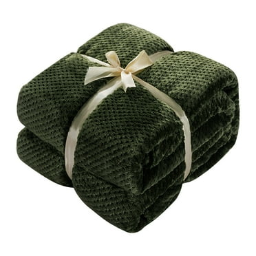 Checkered Blanket, Dienrx Soft Warm Plaid Bed Blanket Large Mesh Flannel Blankets Thick Breathable