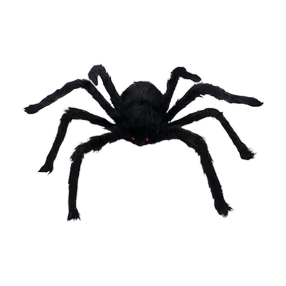 Clearance Under $5 | Giant Soft Hairy Spider Plush Toy for Halloween Outdoor Yard Decor, C