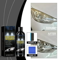 Clearance Under $5! Headlight Restoration Kit, Automotive Headlight Refurbishment Restoration Fluid Perfect for Old or New Vehicles 3.4oz