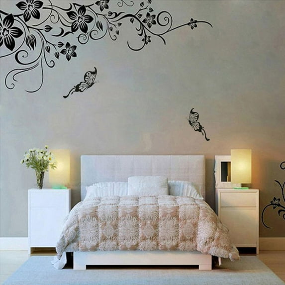 Clearance Under 5$ Home Wall Stickers FNGZ Wall Sticker 027S, Wall Sticker Vine Mural and Vinyl Art Decal Flowers Removable Hee Home Decor