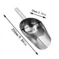 thumbnail image 1 of Clearance Under $5 Ice Scoop, Ice Scoop For Multi-Purpose Use,Stainless Steel Metal Food Scoop Kitchen Restaurant Bar Party Wedding Ice Machine Heavy, 1 of 3