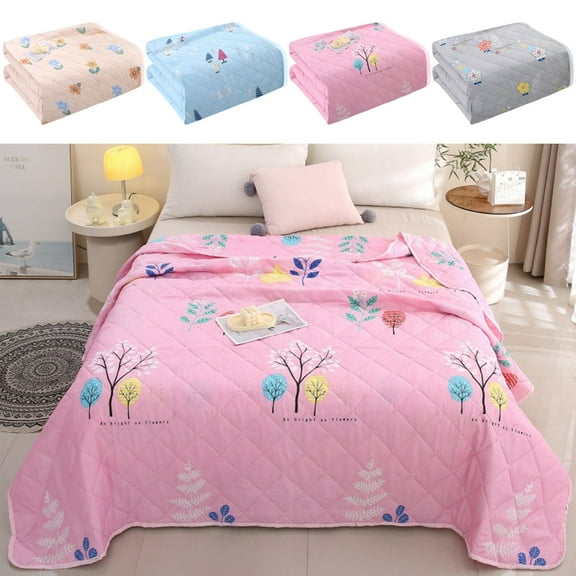 Under $5! InsCrazy Cooling Comforter Machine washable and Easy Care Household Throw Blanket for Bedroom Couch Sofa