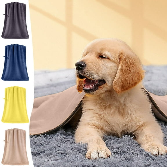 Clearance Under $5! InsCrazy Dog Bed Pet Products Absorbent Towel Pet Bath Towel Thickened Large Towel Fleece Towel Blanket Washable and Soft