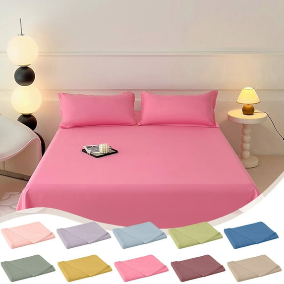 Clearance Under $5! InsCrazy King Size Sheet, Lightweight, Soft and Brushed Microfiber Bed Sheets for Adults 108" x 102"