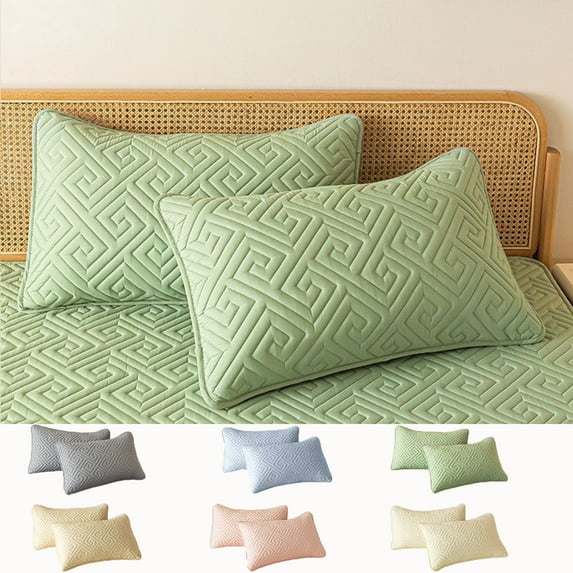 Clearance Under $5! InsCrazy Pillowcases for Adults, Standard Size Set of 2 Pillow Cases, Soft & Breathable Brushed Microfiber Pillow Cover 20 X 30"