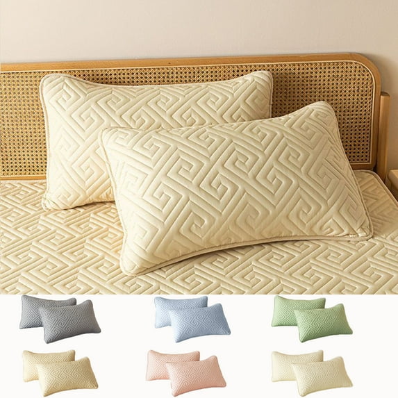 Clearance Under $5! InsCrazy Pillowcases for Adults, Standard Size Set of 2 Pillow Cases, Soft & Breathable Brushed Microfiber Pillow Cover 20 X 30"