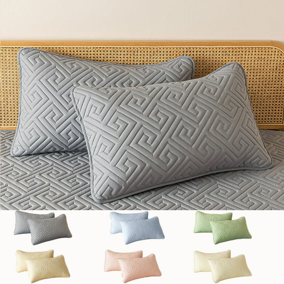 Clearance Under $5! InsCrazy Pillowcases for Adults, Standard Size Set of 2 Pillow Cases, Soft & Breathable Brushed Microfiber Pillow Cover 20 X 30"