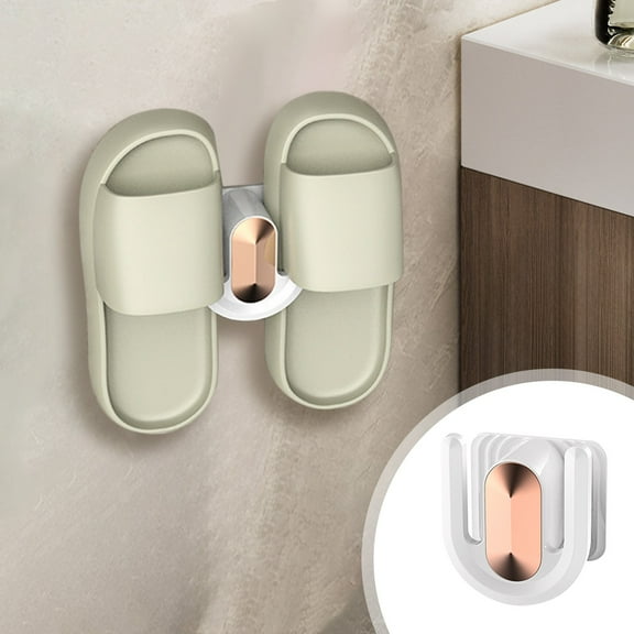 Clearance Under $5! InsCrazy Shoe Rack Bathroom Non Perforated Slipper Rack Rack Shoe Toilet Wall Hanging Rack Drainage Hook Enytryway