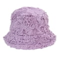 thumbnail image 1 of Joau Women's Furry Fuzzy Bucket Hat Outdoor Foldable Fisherman Cap Winter Warm Plush Basin Hat for Casual, Trips, Sports, Skiing, 1 of 1