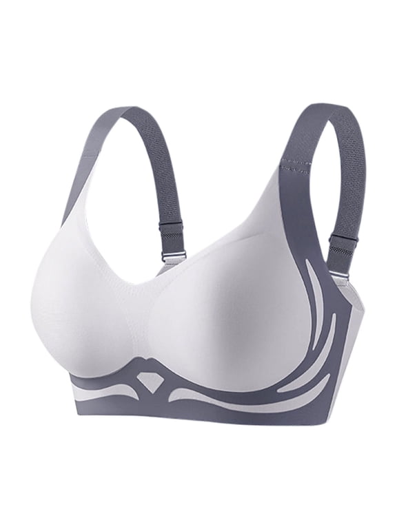 Women's Seamless Wireless Everyday Bras Comfortable Full Coverage Wire Free Bralettes Lightly Lined Bra with Soft Support