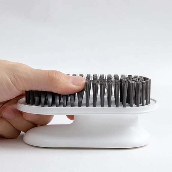 Clearance Under $5 | Laundry Scrub Brush with Soft Bristles for Clothes and Shoes, Ergonomic Household Cleaning Tool for Bathroom and Home Use, White