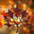 thumbnail image 1 of Clearance Under $5 Maple Leaf Acrylic Window Hanging Stained Glass Fall Decor,1PC,Pink, 1 of 4