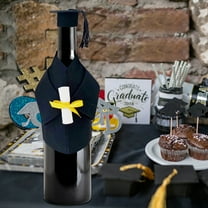 Clearance Under $5 Mini Doctor Dress Bachelor Dress Graduation Season Graduation Event Party Decoration Bottle Decoration Props Doctor Dress