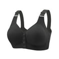 thumbnail image 1 of Miqool Front Closure Bras for Women Comfortable Snap Closing Wireless Bra Full Coverage Everyday Bra with Adjustable Straps, 1 of 5