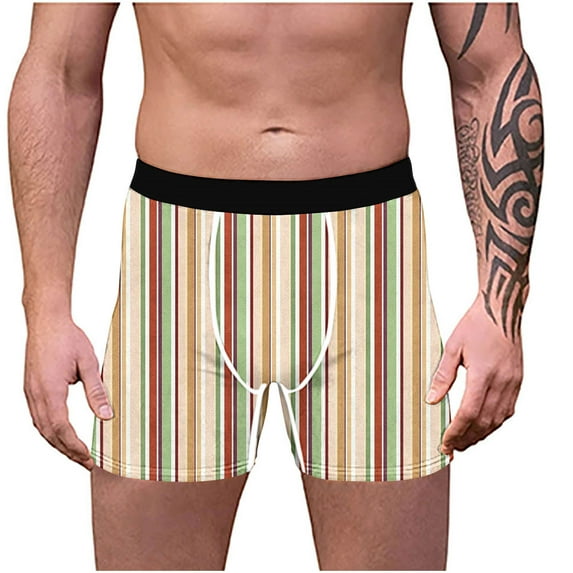 Miqool Mens Underwear Boxer Briefs with Built-in Pouch Support, Assorted Color Available