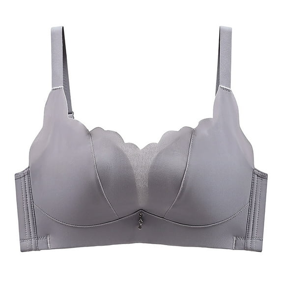 Miqool Wireless Bras for Women No Underwire Scalloped Push Up Bralettes Full Coverage Comfort Everyday Bra with Soft Support