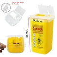 thumbnail image 1 of Last Chance 1X Sharps Storage Bin,Yellow Sharps Bin For Discarded Needles,Needle Red Biohazard Container Container Disposal Housekeeping & Organizers, 1 of 7